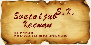 Svetoljub Kecman vizit kartica